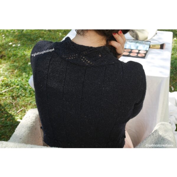 kit • Sophistiqué• cardigan dentelle dessiné par Sofiana @sotricot – Image 4