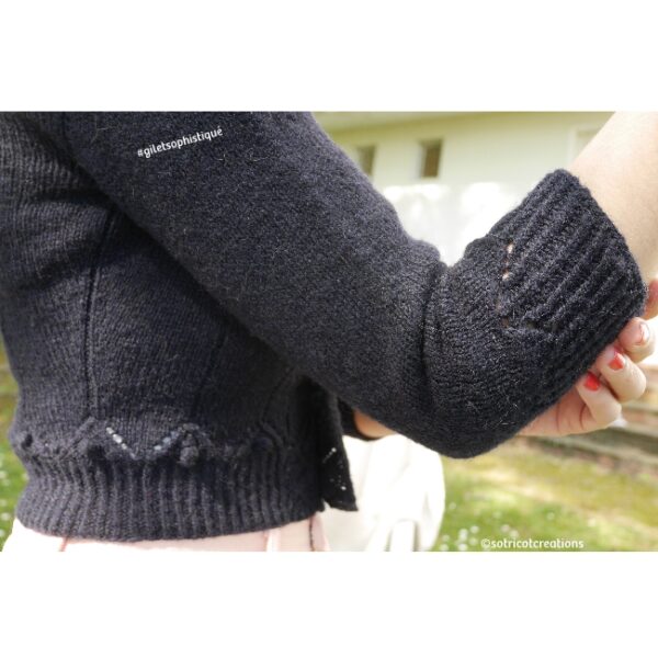 kit • Sophistiqué• cardigan dentelle dessiné par Sofiana @sotricot – Image 3