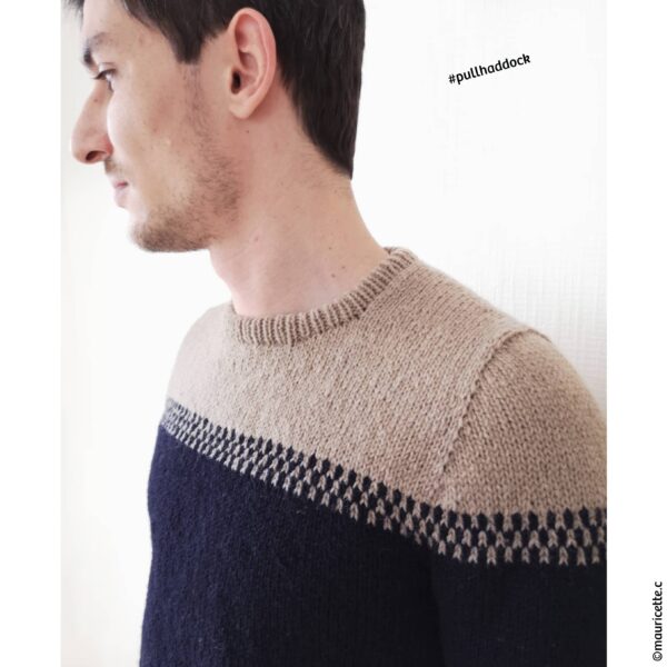 assortiment de fil • Haddock • pull homme dessiné par Caroline @mauricette.c – Image 2