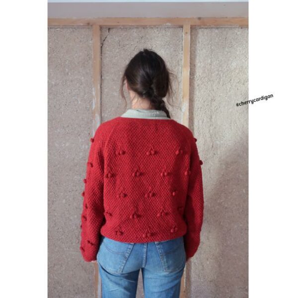 assortiment de fil • Cherry • cardigan dessiné par Soumine @knits.pourmoi – Image 5