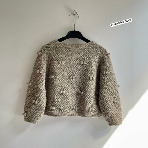 assortiment de fil • Cherry Little • cardigan dessiné par Soumine @knits.pourmoi – Image 3