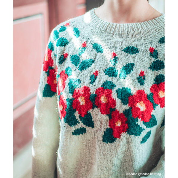 assortiment de fil • camellia garden • pull dessiné par Sedna @sedna.knitting – Image 2