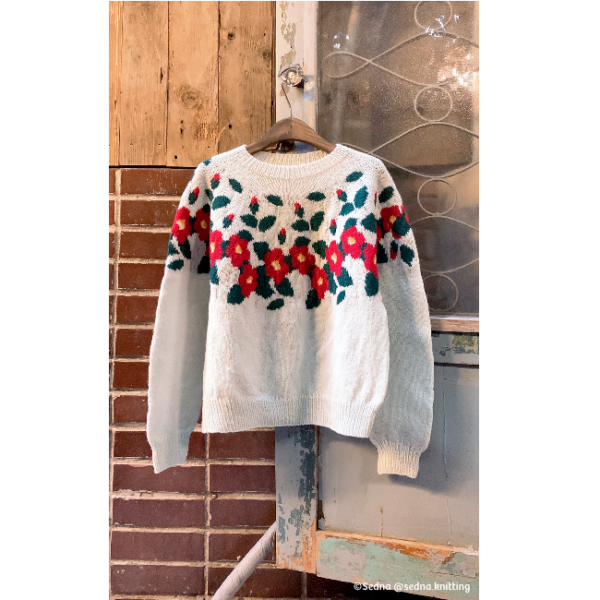 assortiment de fil • camellia garden • pull dessiné par Sedna @sedna.knitting – Image 13