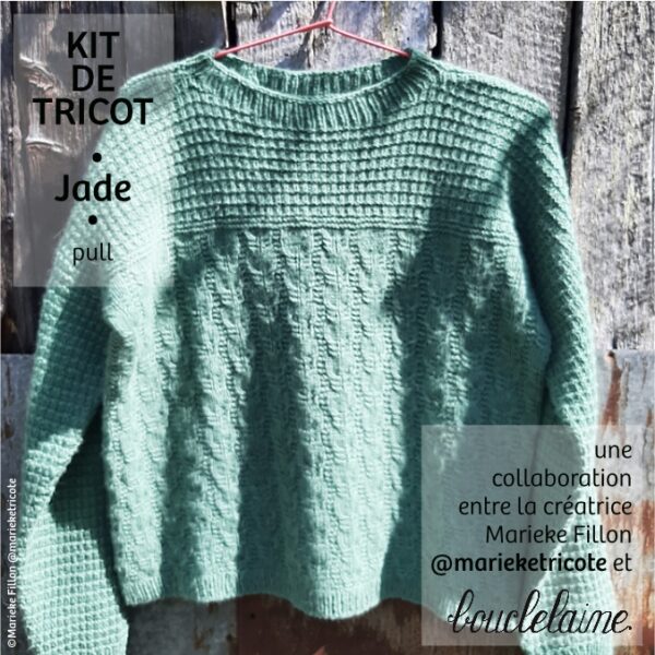 kit • Jade • pull dessiné par Marieke @marieketricote
