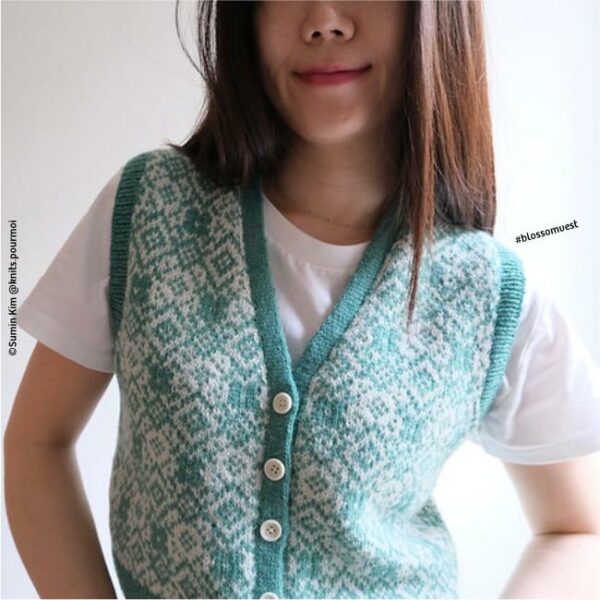 assortiment de fil • Blossom • veste dessinée par Soumine @knits.pourmoi – Image 10