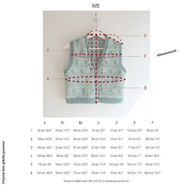 assortiment de fil • Blossom • veste dessinée par Soumine @knits.pourmoi – Image 9