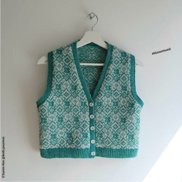 assortiment de fil • Blossom • veste dessinée par Soumine @knits.pourmoi – Image 8