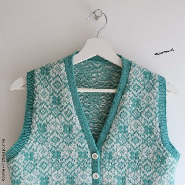 assortiment de fil • Blossom • veste dessinée par Soumine @knits.pourmoi – Image 6